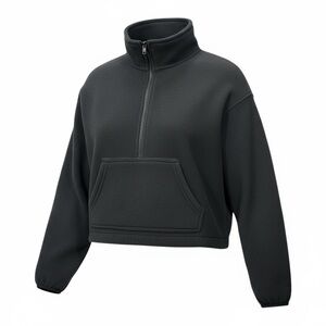 Aritzia Black Half-Zip Jacket